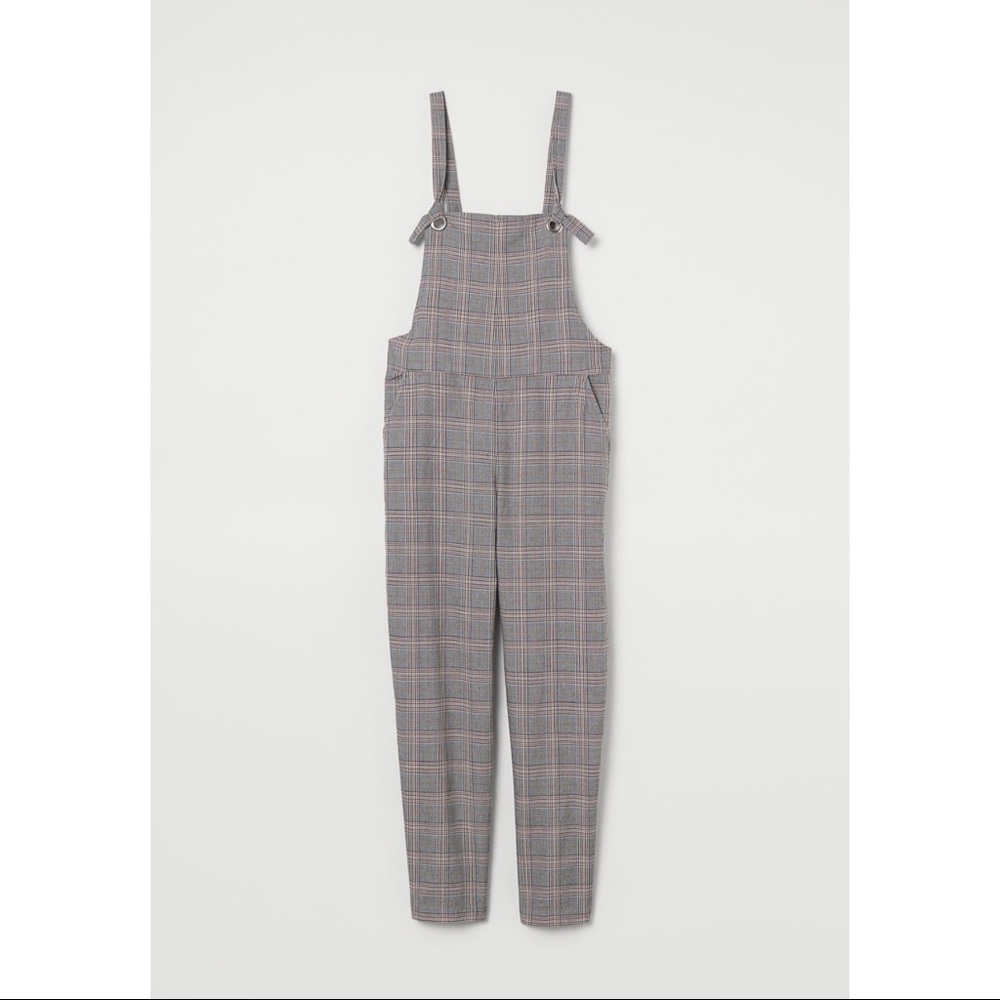 H&M Plaid Overalls